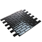 Obsidian Black Glass Brick Tile | Tile Club