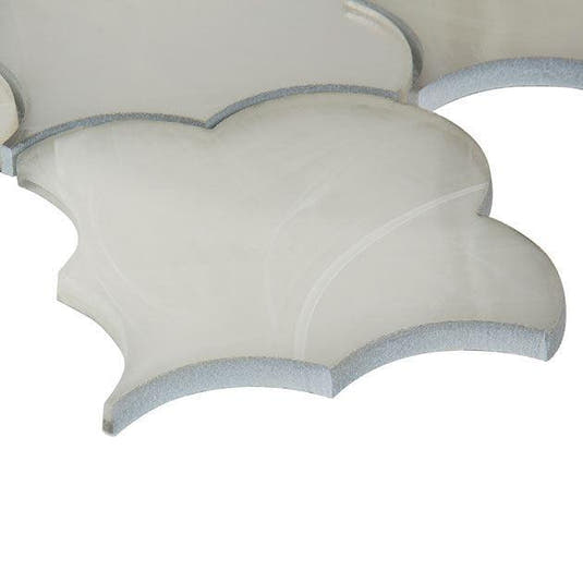 Sea Glass Cloud Platinum White Mosaic Tile | Tile Club