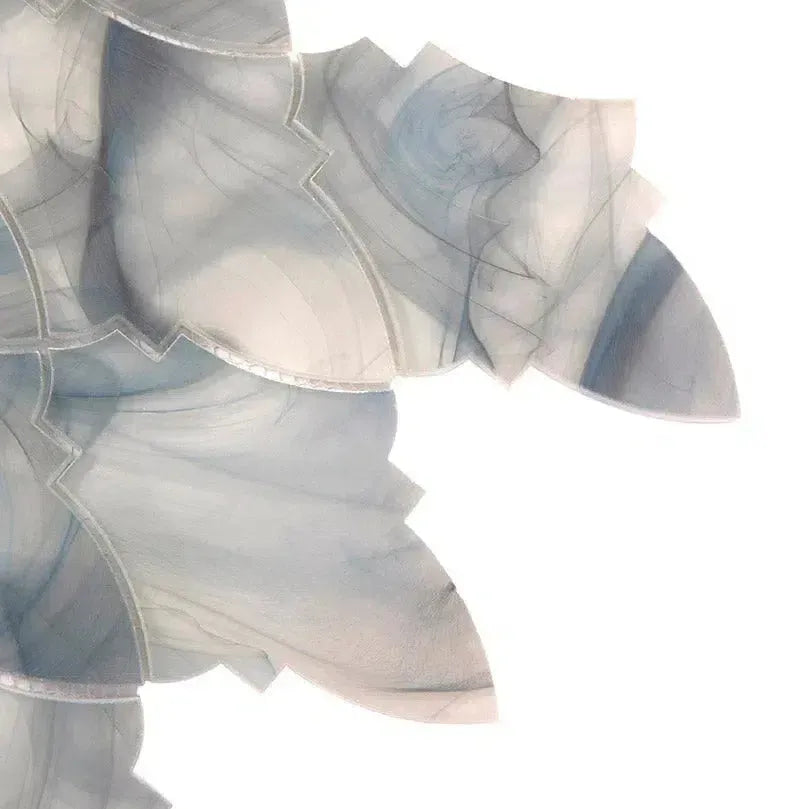 Sea Glass Louvre Blue Mosaic Tile | Tile Club