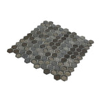 Saturn Grey Hexagon Glass Mosaic Tile | Tile Club