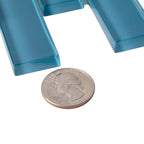 Sky Blue Glass Brick Tile | Tile Club