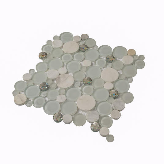 Sparkly Spheras Glass And Stone Tiles | Tile Club