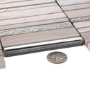 Villa Rapids Gray Marble & Glass Mosaic Tile | Tile Club