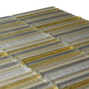 Waterfall Gold Linear Glass Mosaic Tile | Tile Club