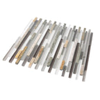 Waterfall Quartz Linear Glass And Quartz Mosaic Tile | Tile Club