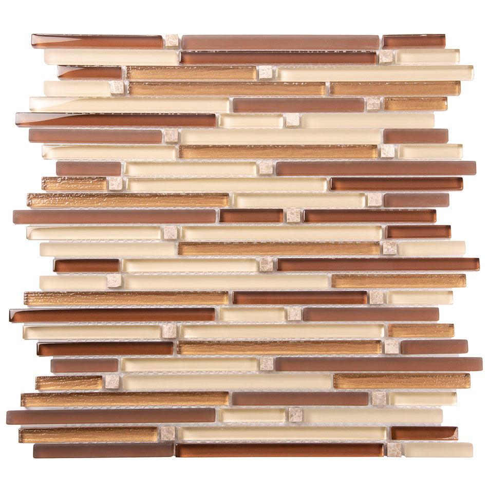 Waterfall Rock Glass & Marble Mosaic Tile Sample