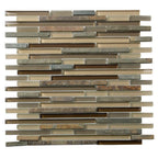 Tile Club | Waterfall Slate Linear Glass & Slate Mosaic Tile position: 1