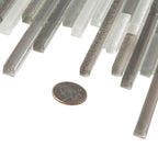 Waterfall White And Grey Linear Glass Mosaic Tile | Tile Club