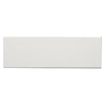 Polished White Ceramic Subway Wall Tile 4x12 Sample