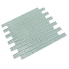 Pale Aqua Glass Brick Tile | Tile Club