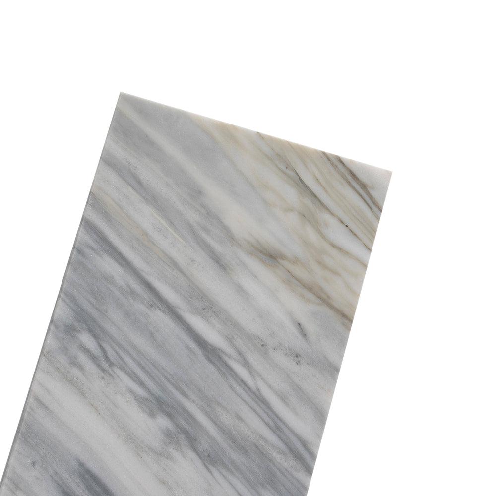 Calacatta Bluette Honed Marble Subway Tile 4x12 | Tile Club