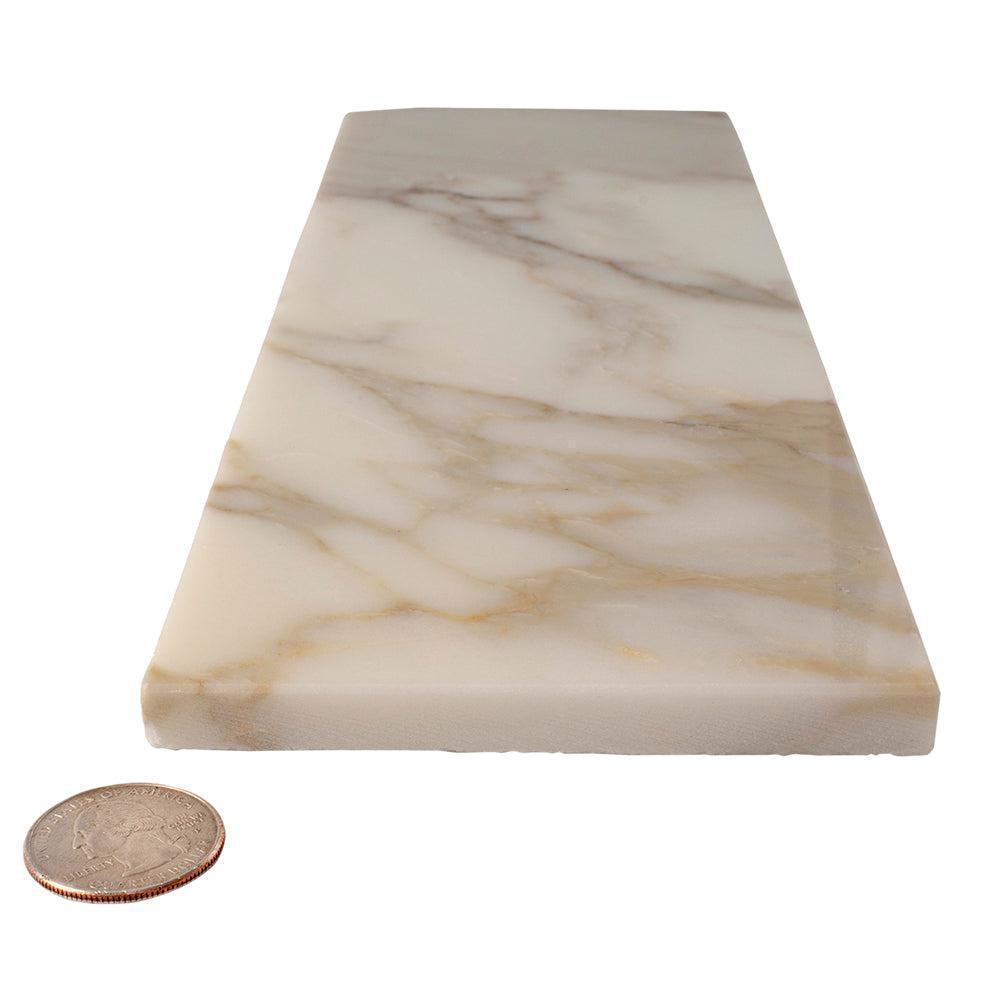 Calacatta Gold Polished Marble Subway Tile 4X12 | Tile Club