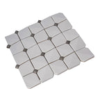 Chateau White Square Ceramic Mosaic Tile | Tile Club