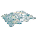 Coastal Dreams Hexagon Glass Mosaic Tile | Tile Club