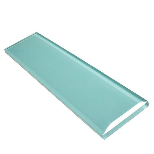 Glacier Aqua 3X12 Polished Glass Tile | Tile Club