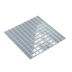 Glacier Aura Gray 1X1 Polished Glass Tile | Tile Club