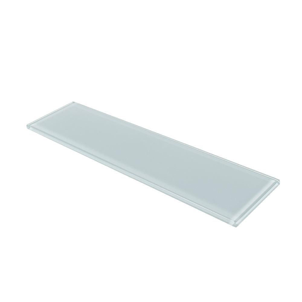 Glacier Aura Gray 4X16 Polished Glass Tile | Tile Club