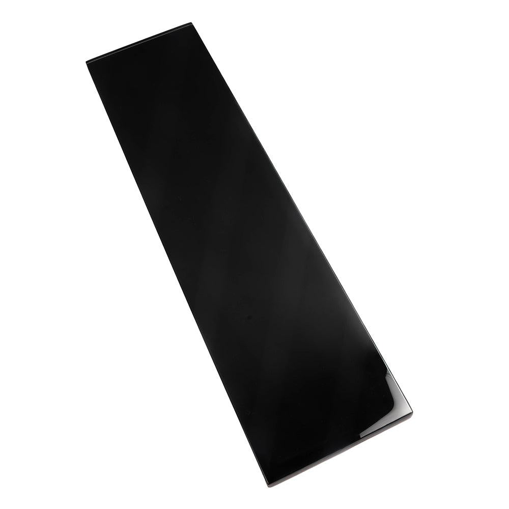 Glacier Black 4X16 Polished Glass Tile | Tile Club