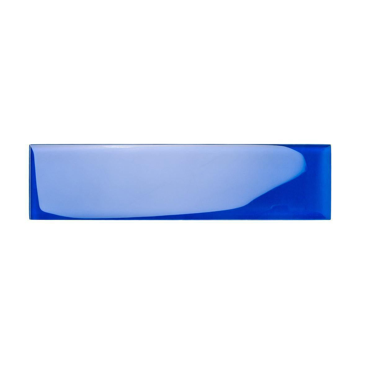 Glacier Cobalt Blue 3X12 Polished Glass Tile | Tile Club | Position1