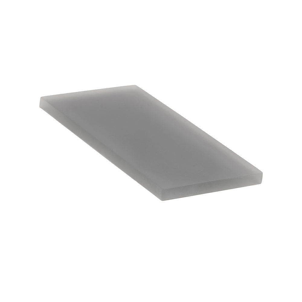 Glacier Dark Gray 3"x6" Frosted Glass Subway Tile | Tile Club