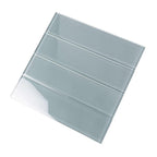 Glacier Gray 3X12 Polished Glass Tile | Tile Club