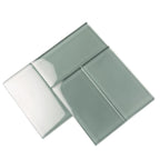 Glacier Gray 3X6 Polished Glass Subway Tile | Tile Club