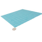 Glacier Laguna Blue 1X1 Frosted Glass Tile | Tile Club