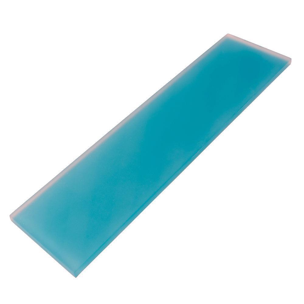 Glacier Laguna Blue 3X12 Frosted Glass Tile | Tile Club