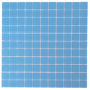 GLACIER OCEAN BLUE 1" x 1" FROSTED GLASS TILE
