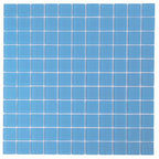 GLACIER OCEAN BLUE 1" x 1" FROSTED GLASS TILE