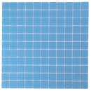 GLACIER OCEAN BLUE 1" x 1" FROSTED GLASS TILE Sample