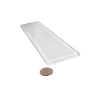 Glacier Pure White 3X12 Polished Glass Tile | Tile Club