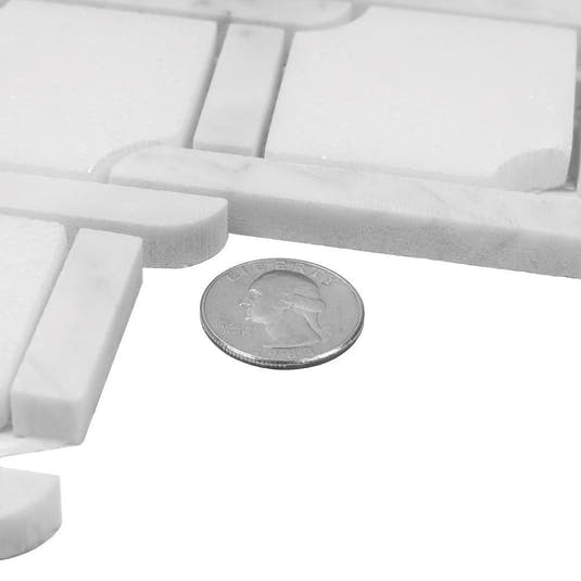 Italiano White Marble Mosaic Tile | Tile Club