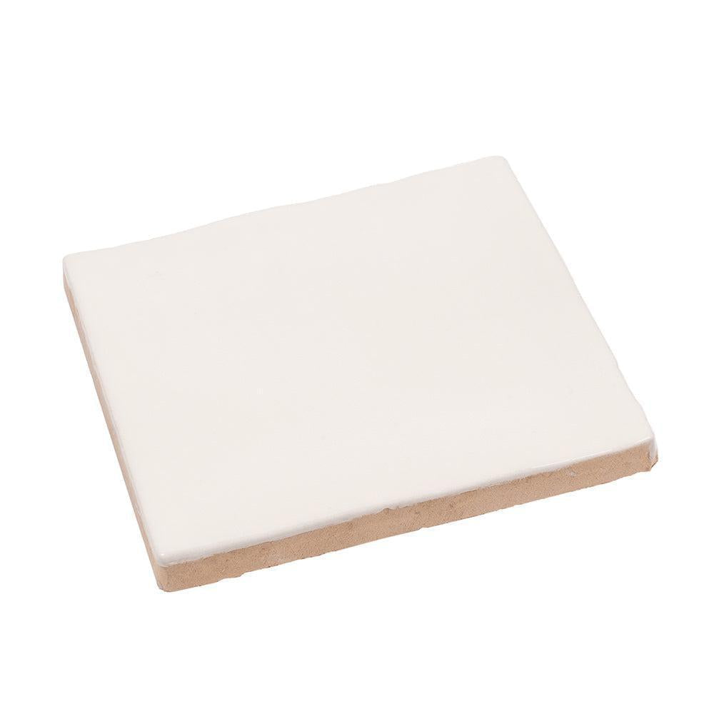 Lake White Ceramic Square Tile 4x4 | Tile Club