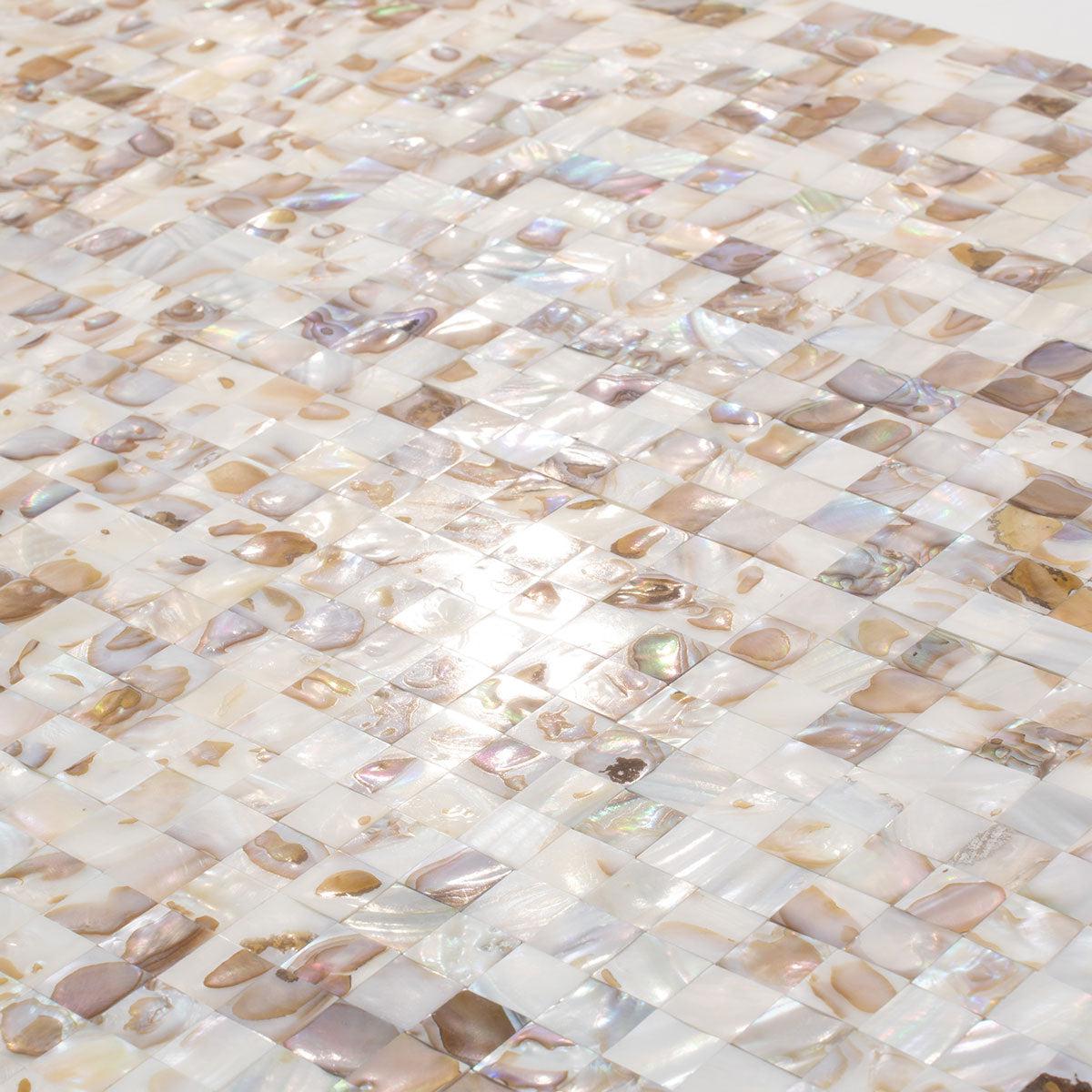 Seashell Dreams Square Mosaic Tile | Tile Club