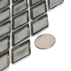 Silver Diamond Glass Mosaic Tile | Tile Club