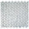 Silver Glass Penny Round Mosaic Tile