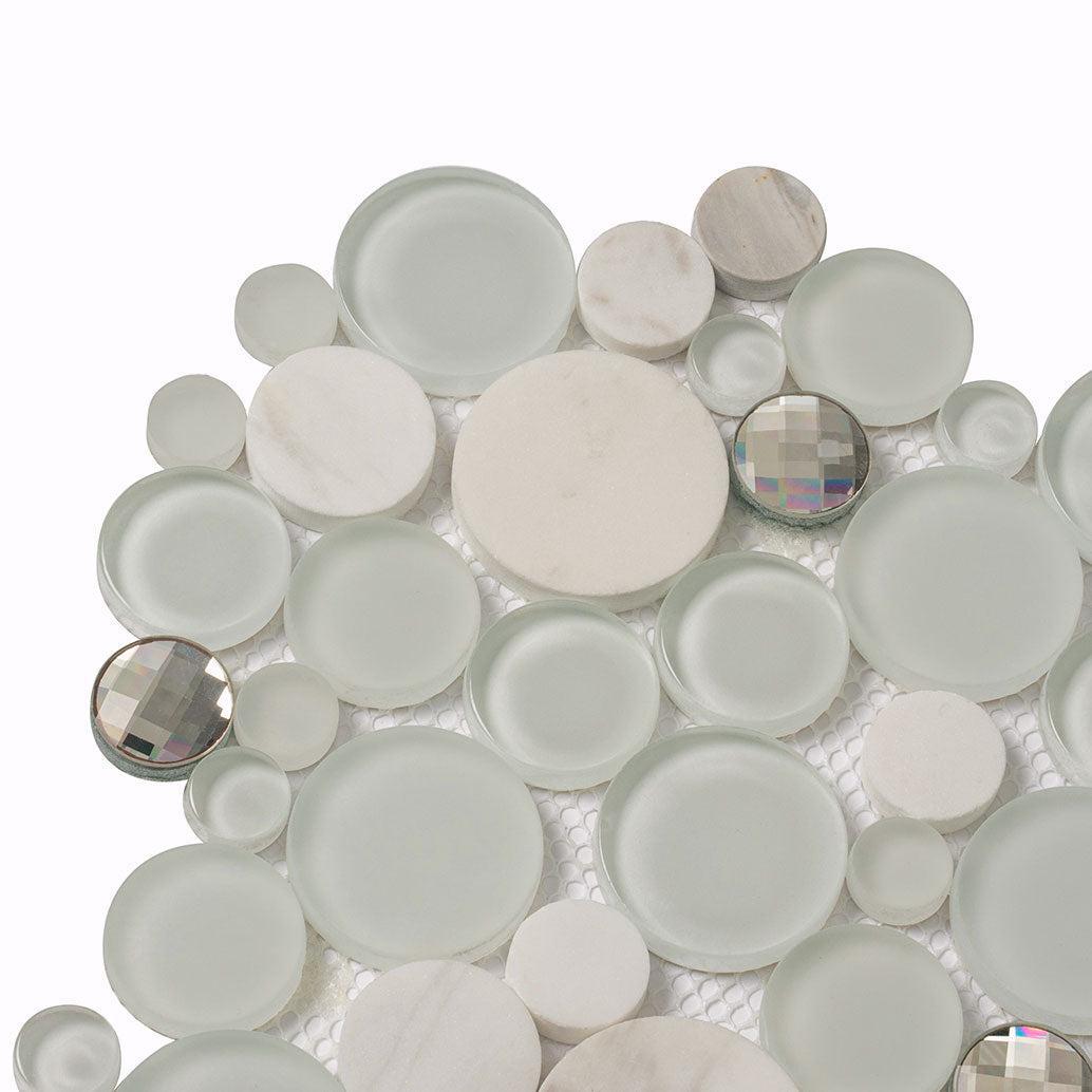 Sparkly Spheras Glass And Stone Tiles | Tile Club