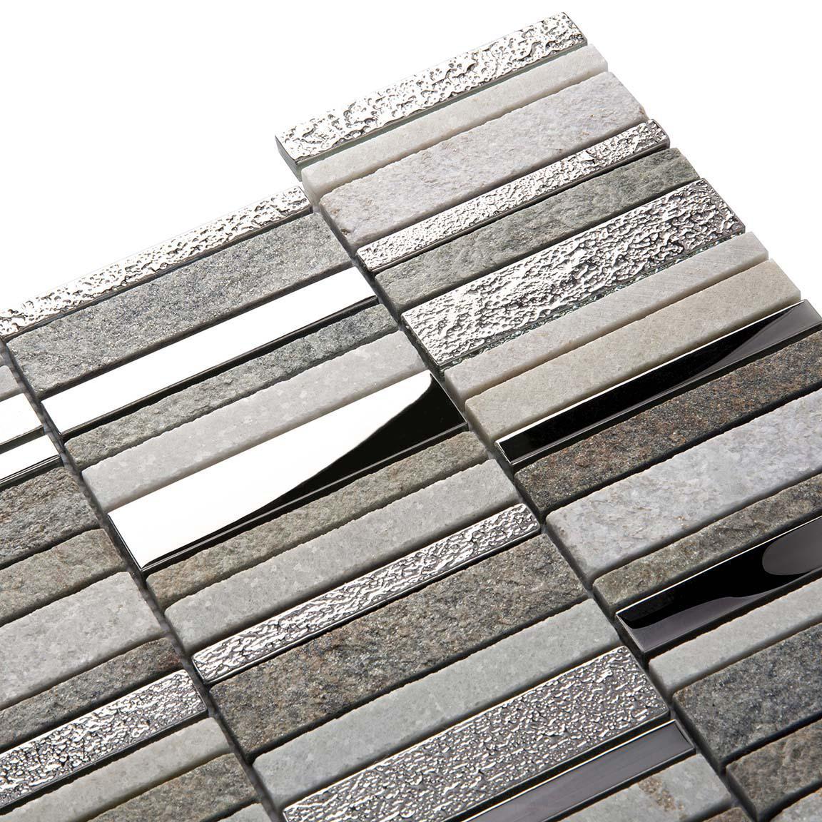 Villa Rapids Quartz & Glass Mosaic Tile | Tile Club