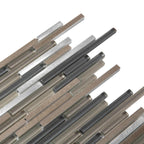 Waterfall Metal Glass & Metal Mosaic Tile | Tile Club
