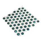 White Emerald Weaved Hexagon Glass Mosaic Tile | Tile Club