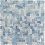 Blue Mini Versailles Glass Mosaic Tile