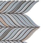 Chateau Blue Sprig Ceramic Mosaic Tile | Tile Club