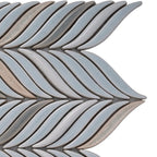 Chateau Blue Sprig Ceramic Mosaic Tile | Tile Club