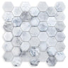 Frozen Dreams Hexagon Glass Mosaic Tile
