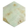 Gilded Age Green Hexagon Porcelain Tile
