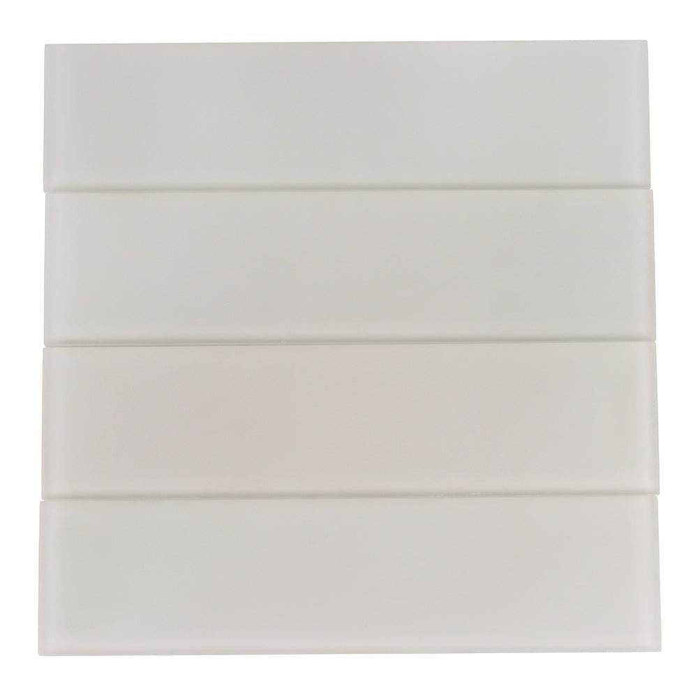 Glacier Beach 3X12 Frosted Glass Tile