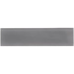Glacier Dark Gray 3" x 12" Frosted Glass Tile