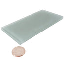Glacier Gray 3X6 Frosted Glass Tile Sample | Tile Club