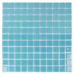 Glacier Laguna Blue 1X1 Polished Glass Tile
